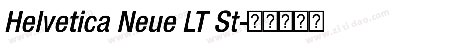 Helvetica Neue LT St字体转换